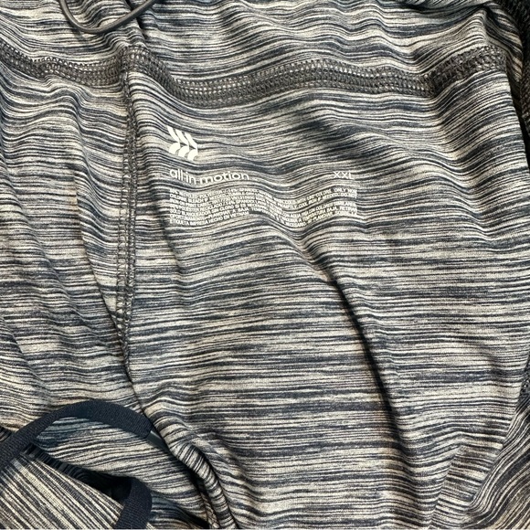 Men's Soft Stretch Tapered Joggers - All in Motion, Heathered Navy, Size XXL - Picture 6 of 7